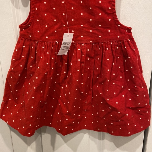 GAP Red & White Polka Dot Corduroy Jumper - Picture 3 of 5